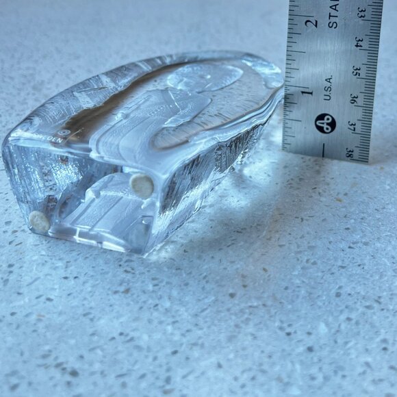 Nybro Sweden Crystal Glass Figurine Of British Guard Soldier Sculpture Decoratio - Picture 5 of 10